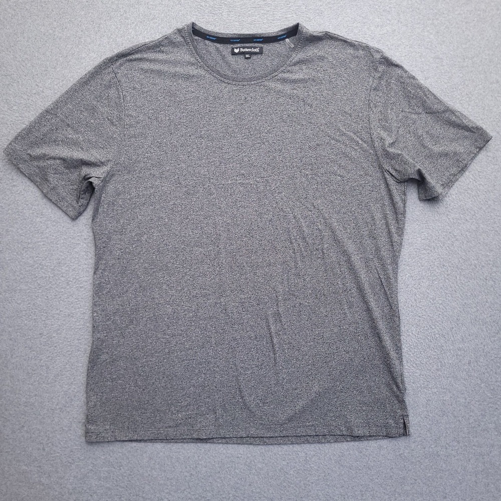 Butter Cloth Icy Cotton T Shirt Mens Medium Gray Crewneck Short Sleeve Tee
